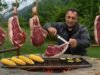 Dağlarda En Sulu Biftekleri Pişiriyoruz! Vahşi Doğada Barbekü