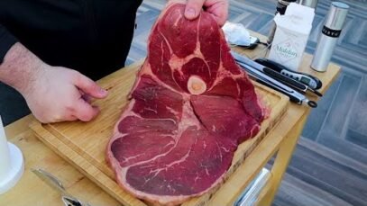 TOM VE JERRY BİFTEĞİ (Dünya’nın En Büyük Bifteğini Mangalda Pişirdim) (Biggest Steak in the World)