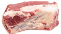 Beef brisket meat isolated on white background